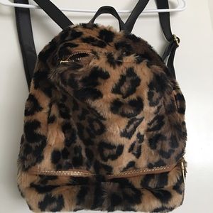 Cheetah print backpack !
